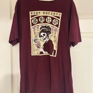 Riot Society Maroon Graphic Tee